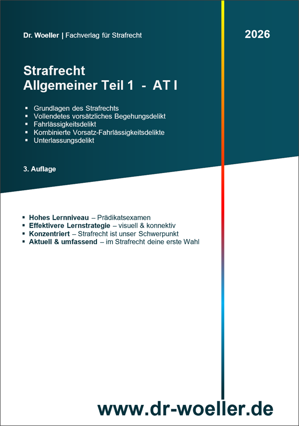 Skript - Strafrecht - Allgemeiner Teil 1 (356 S.) <br> (AT I)