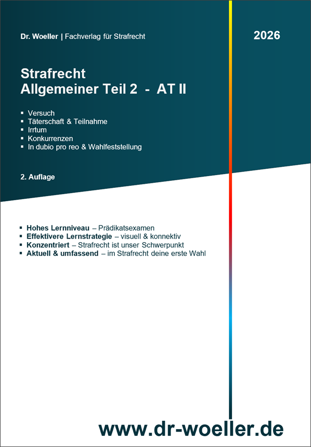Skript - Strafrecht - Allgemeiner Teil 2 (354 S.) <br> (AT II)